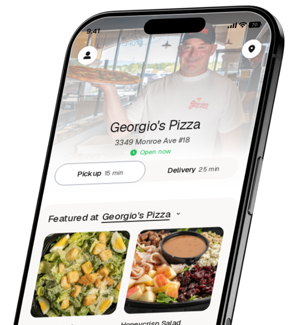 Georgio's Pizza app preview