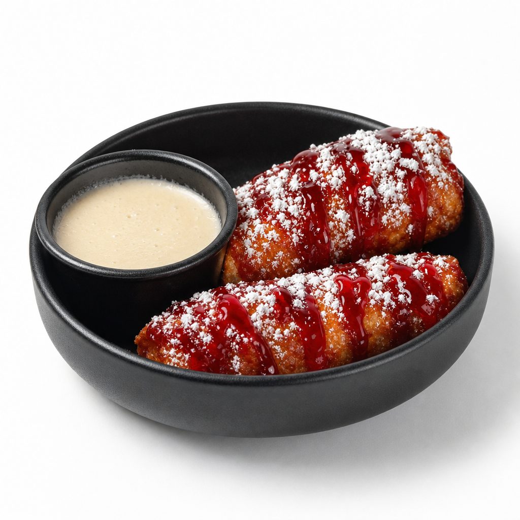 Rasp Cheesecake Rolls.